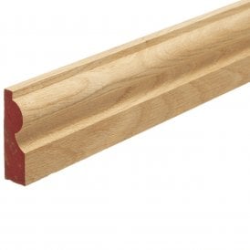 American White Oak 25mm x 75mm Torus Skirting Board / Architrave