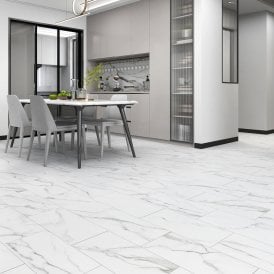 Arctic White Marble - Lifestyle Plus 5mm Luxury Rigid Vinyl Flooring