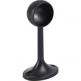 Black Powder Coated Hanging Rail End Bracket - 25mm Tube