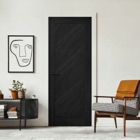 Black Pre-finished Internal Endure Laminate Stockholm Door