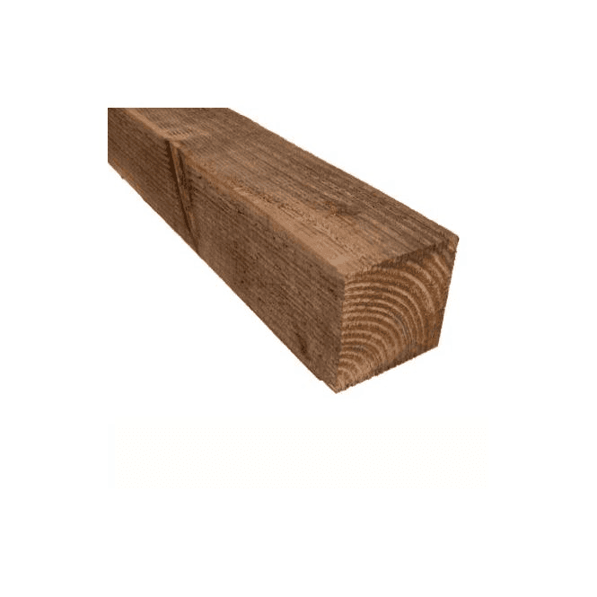 GW Leader Brown Treated Fence Posts 2.4m