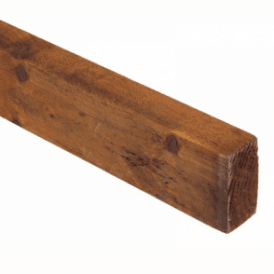Brown Treated Fence Rails 75mm x 32mm x 3.6m