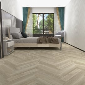 Buttermilk Oak - Lifestyle Herringbone 5.5mm Luxury Rigid Vinyl Flooring