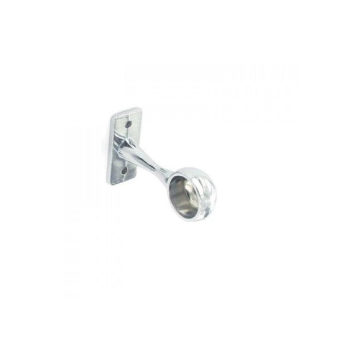 GW Leader Chrome Hanging Rail End Brackets - 19mm Tube