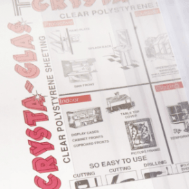 Crysta-Glas Clear Acrylic Perspex Plastic Sheeting 1219mm x 914mm x 4mm