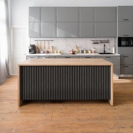Dark Grey - Elevation Acoustic Slat Wall Half Panel