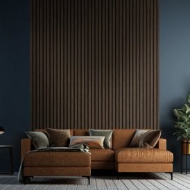Dark Walnut - Elevation Acoustic Slat Wall Half Panel