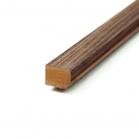 Dark Walnut Elevation Acoustic Wall Panelling Trim 2.4m