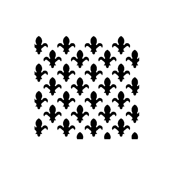 GW Leader Decorative Fleur De Lys White Faced Hardboard Radiator Screen 6mm x 610mm X 1830mm