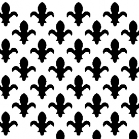 Decorative Fleur De Lys White Faced Hardboard Radiator Screen 6mm x 610mm X 1830mm
