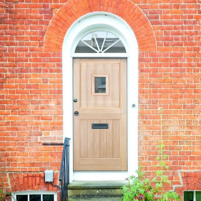 GW Leader External Hardwood Unfinished 1 Light Clear Glass Stable Door
