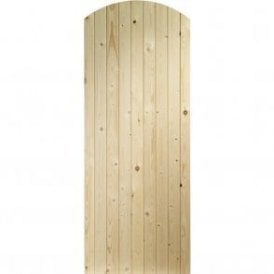 External Pine Un-finished Arch Top Garden Gate