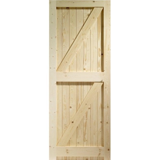 GW Leader External Pine Un-finished Framed Ledged and Braced Garden Gate