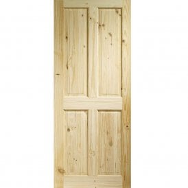 External Shelton Knotty Pine Pre-finished 4 Panel Door 