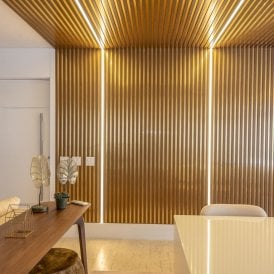 Gold Wrapped Panel Moulding Strips - 8mm x 23mm x 2.4m