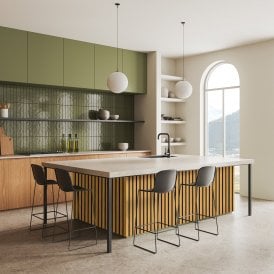 Golden Oak - Elevation Acoustic Slat Wall Half Panel