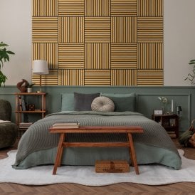 Golden Oak - Elevation Square Acoustic Slat Wall Panel