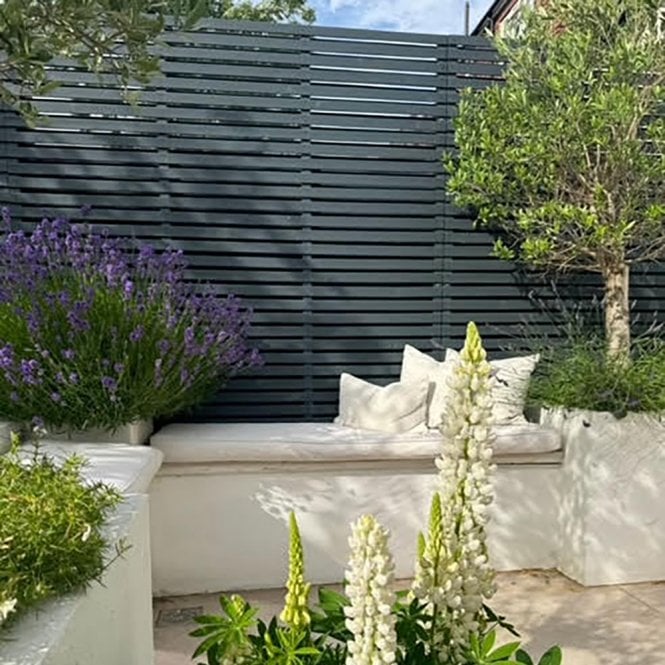 GW Leader Green Treated Contemporary Fence Slats - Round Edge -  3.6m