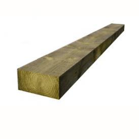 Green Treated Railway Sleepers 200mm x 100mm x 2.4m