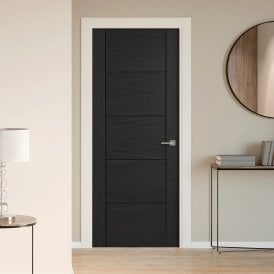 Internal Black Pre-finished Oak Parma FD30 Fire Door