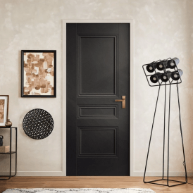 Internal Jet Black Pre-finished Elegance Henley Door