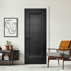 Internal Jet Black Pre-finished Elegance Lancaster Fire Door