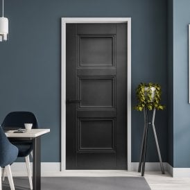 Internal Jet Black Pre-finished Elegance Ripley Fire Door