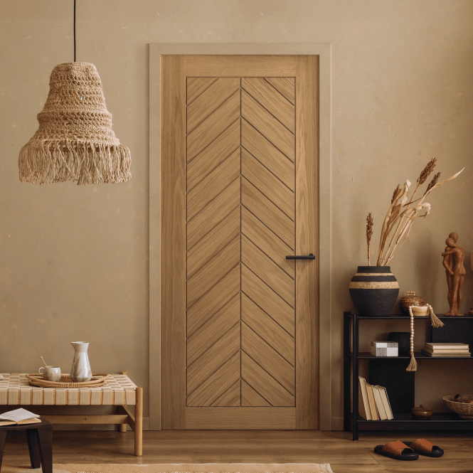 GW Leader Internal Oak Pre-finished Chevron Door