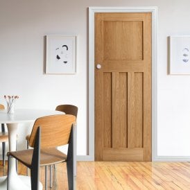 Internal Oak Unfinished 1930's DX Fire Door