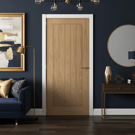 Internal Oak Unfinished Cottage Vertical 5 Panel Door