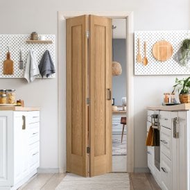 Internal Oak Unfinished Pattern 10 Bi-Fold Door