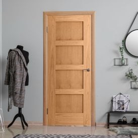 Internal Oak Unfinished Shaker 4P Door