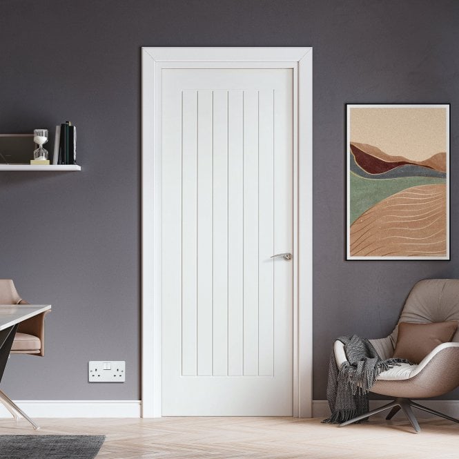 GW Leader Internal White Primed Cottage Door