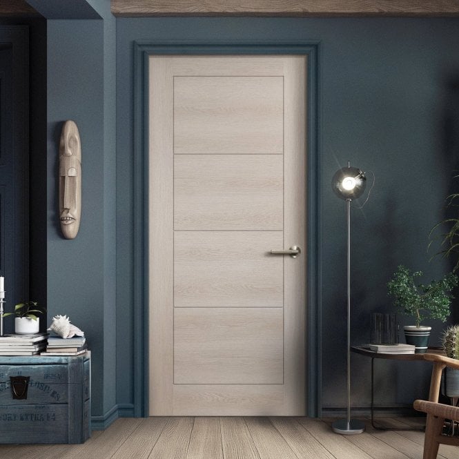 GW Leader Ivory Pre-finished Internal Endure Laminate Ladder Door