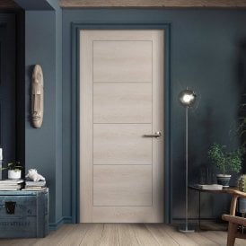 Ivory Pre-finished Internal Endure Laminate Ladder FD30 Fire Door