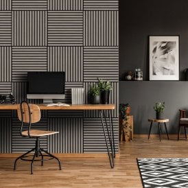 Light Grey - Elevation Square Acoustic Slat Wall Panel