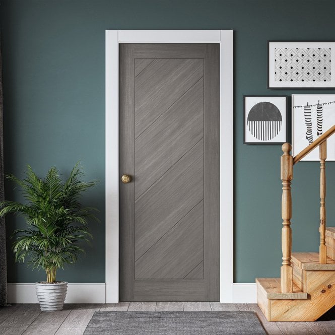 GW Leader Light Grey Pre-finished Internal Endure Laminate Stockholm FD30 Fire Door