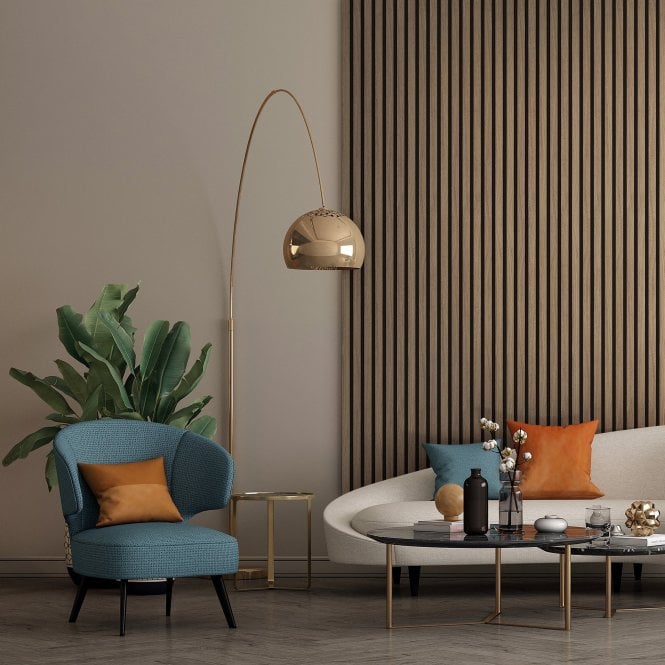 GW Leader Light Walnut - Elevation Acoustic Slat Wall Half Panel
