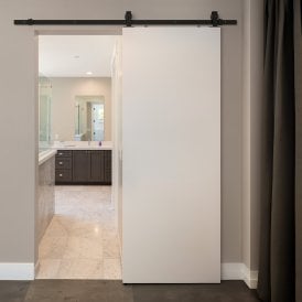 Matt Black 1.98m Top Hung Sliding Barn Door Track