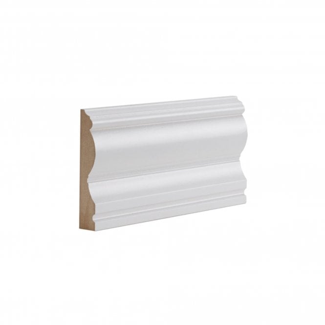GW Leader MDF 18mm x 100mm Pre-Primed Victorian Skirting Board / Architrave