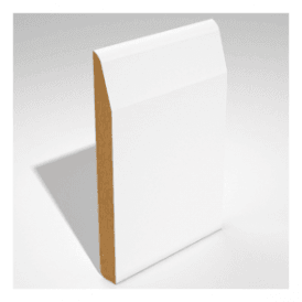MDF 18mm x 119mm Pre-Primed Chamfer Round Edge Skirting Board