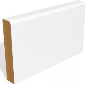 MDF 18mm x 119mm Pre-Primed Pencil Round Edge Skirting Board