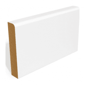 MDF 18mm x 44mm Pre-Primed Pencil Round Edge Skirting Board