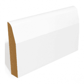 MDF 18mm x 69mm Pre-Primed Chamfer and Round Architrave/Skirting Board