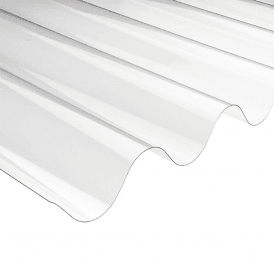 Mini Profile PVC Clear Corrugated Sheet - 1830mm x 660mm x 0.8mm