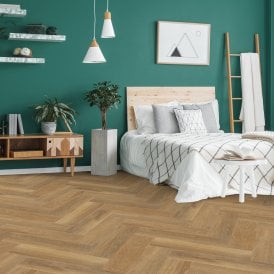 Natural Oak - Lifestyle Herringbone 5.5mm Luxury Rigid Vinyl Flooring