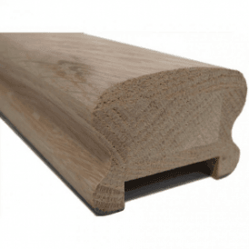 Oak Breadloaf Handrail for 41mm Spindles