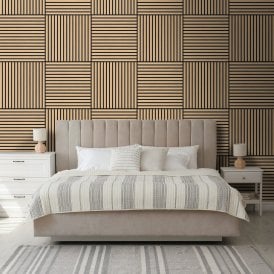 Oak - Elevation Square Acoustic Slat Wall Panel