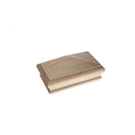 Oak Newel Post Pyramid Half Cap