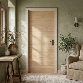 Oak Pre-finished Internal Linear Laminate Door